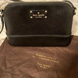 Kate Spade Black Leather Crossbody Bag